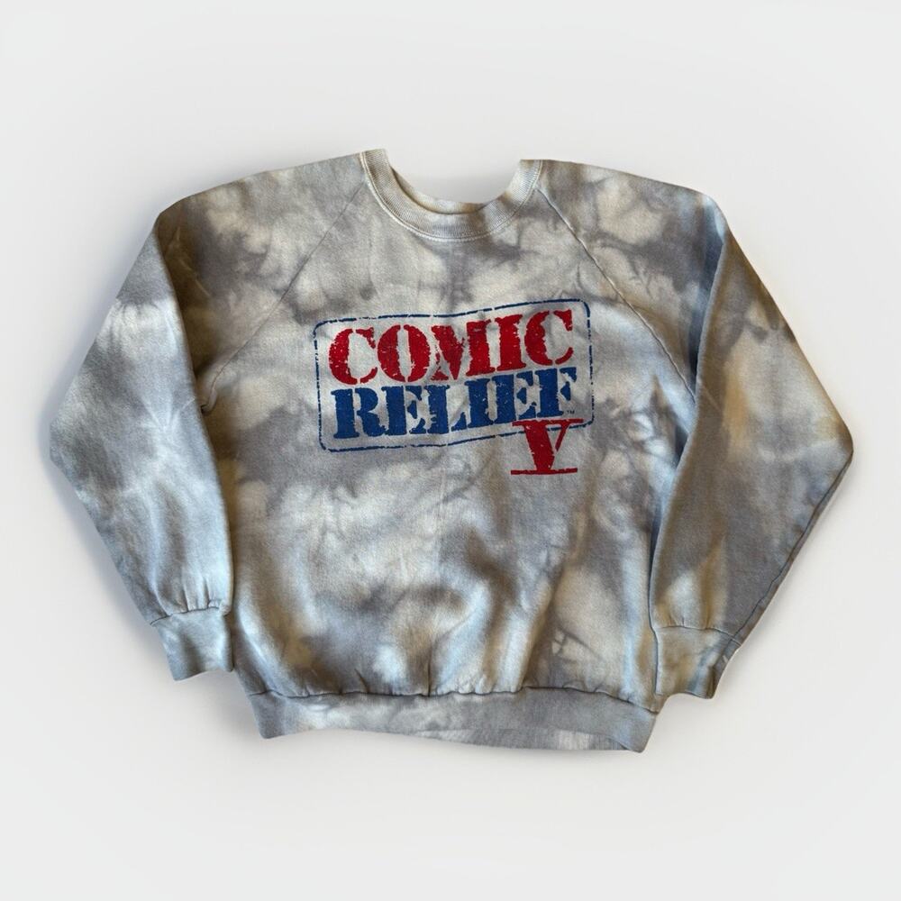 Vintage Comic Relief Sweatshirt L Multicolor 90s Comedy Robin Williams Whoopi